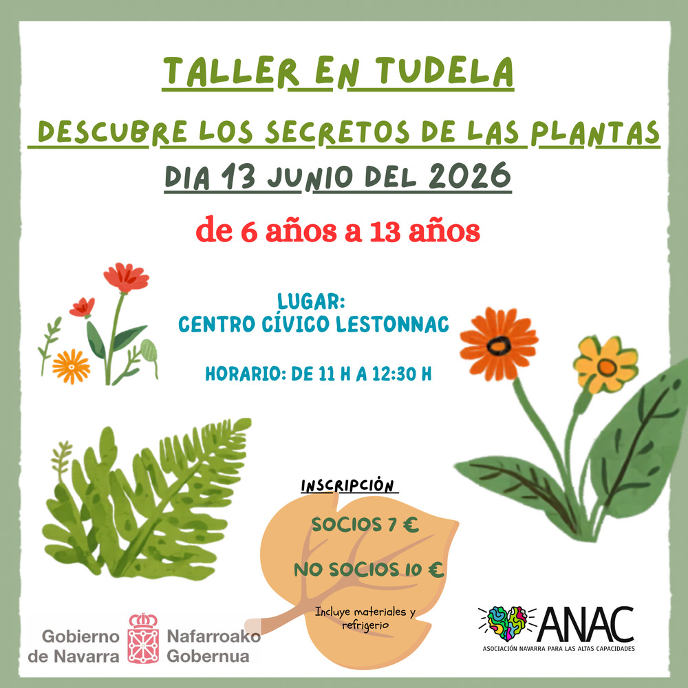 Taller sobre plantas con – ANAC – Tudela